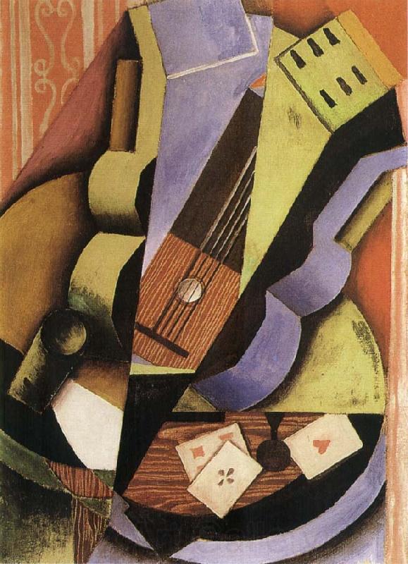 Juan Gris Three Playing card Norge oil painting art